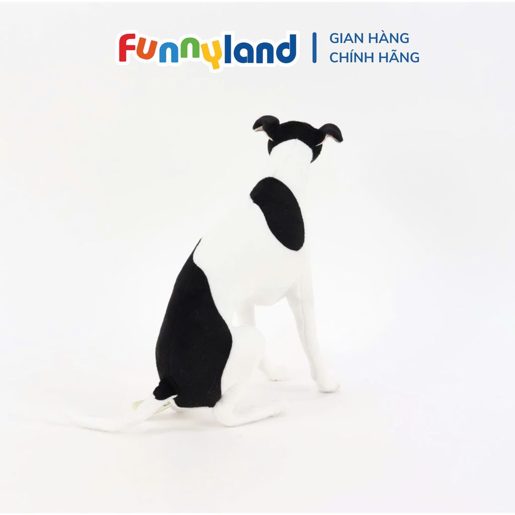 Thú nhồi bông MY DOG MINI Italian Grayhound Black and White Sitting
