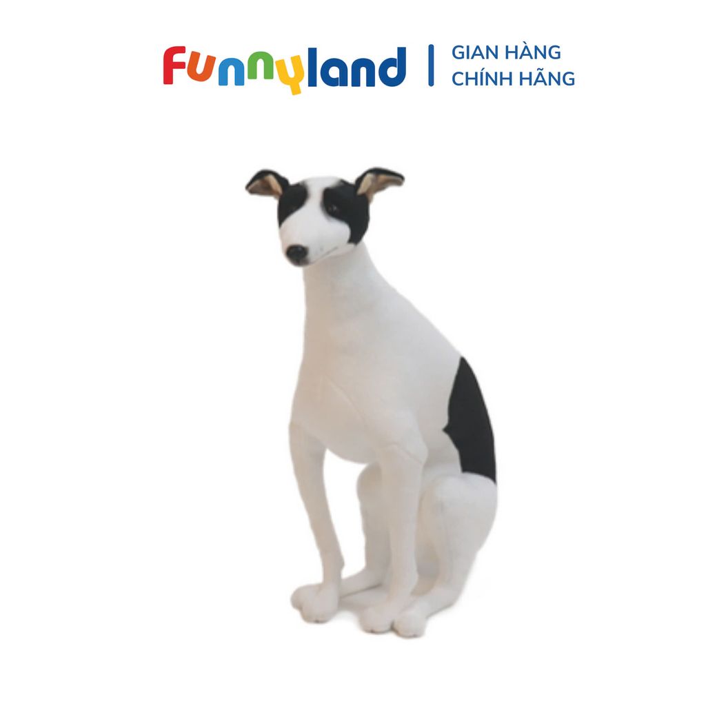 Thú nhồi bông MY DOG MINI Italian Grayhound Black and White Sitting