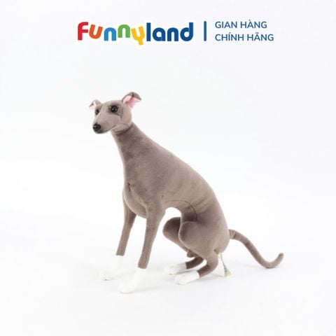 Đồ chơi Thú nhồi bông MY DOG MINI Italian Grayhound Gray Sitting
