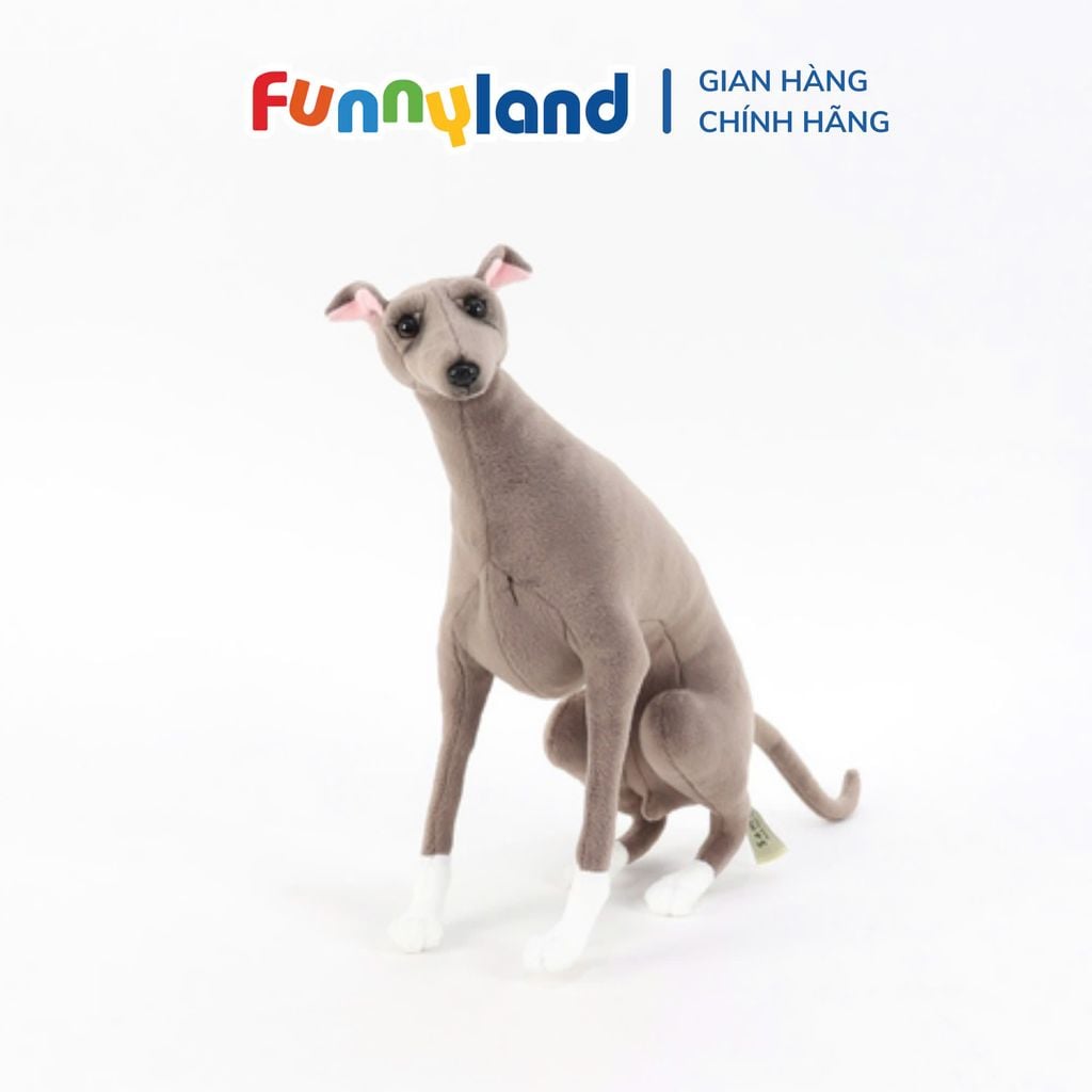 Thú nhồi bông MY DOG MINI Italian Grayhound Gray Sitting