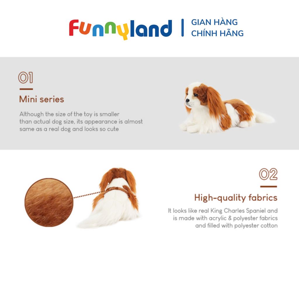Thú nhồi bông MY DOG MINI King Charles Spaniel Lying