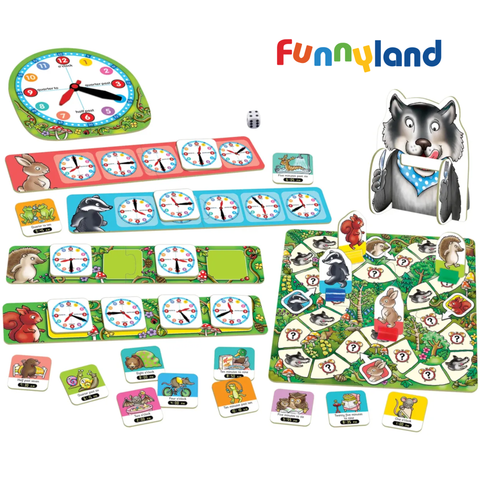Đồ chơi trí tuệ OrchardToys What's the Time, Mr Wolf - Mấy giờ rồi ông Sói