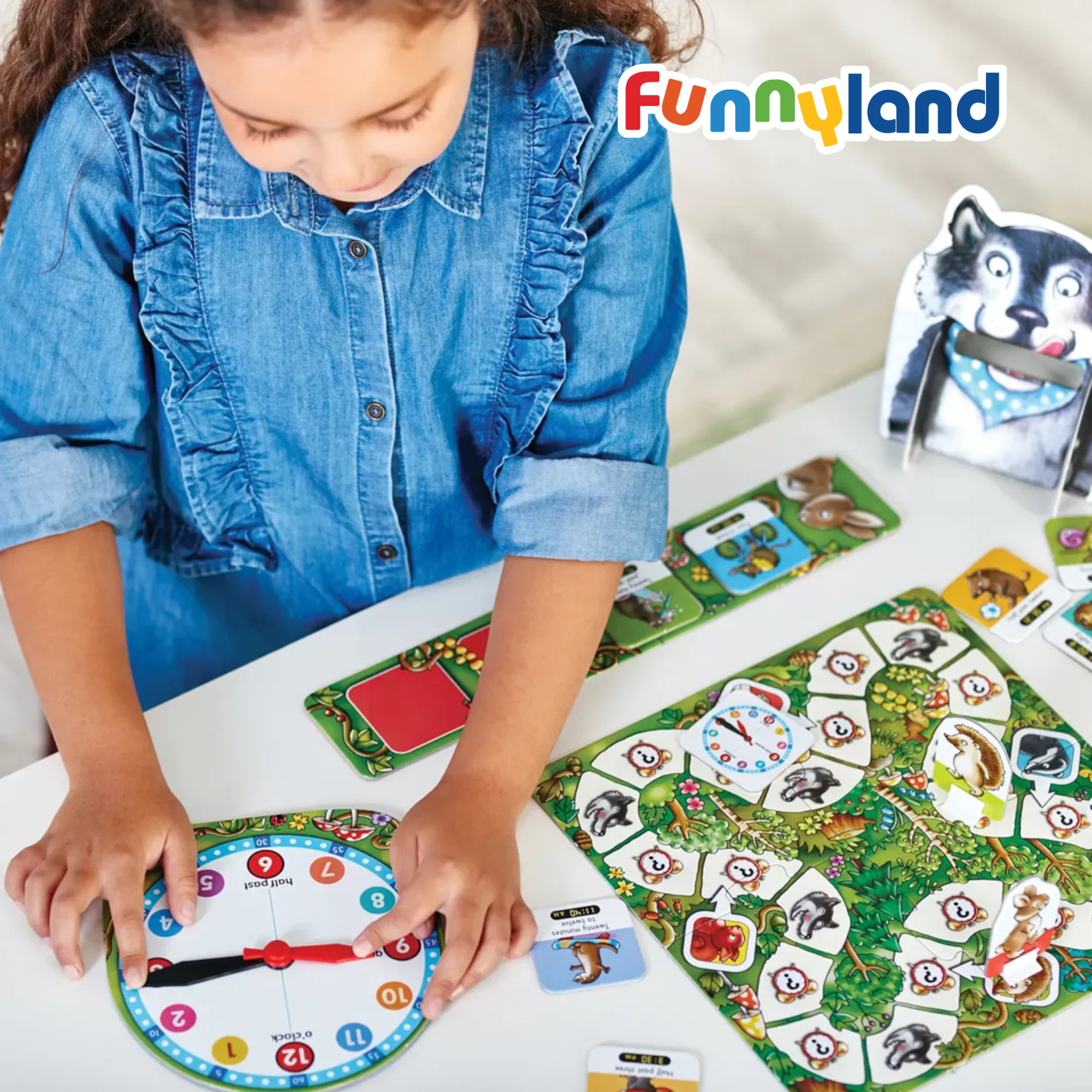  Đồ chơi trí tuệ OrchardToys What's the Time, Mr Wolf - Mấy giờ rồi ông Sói 