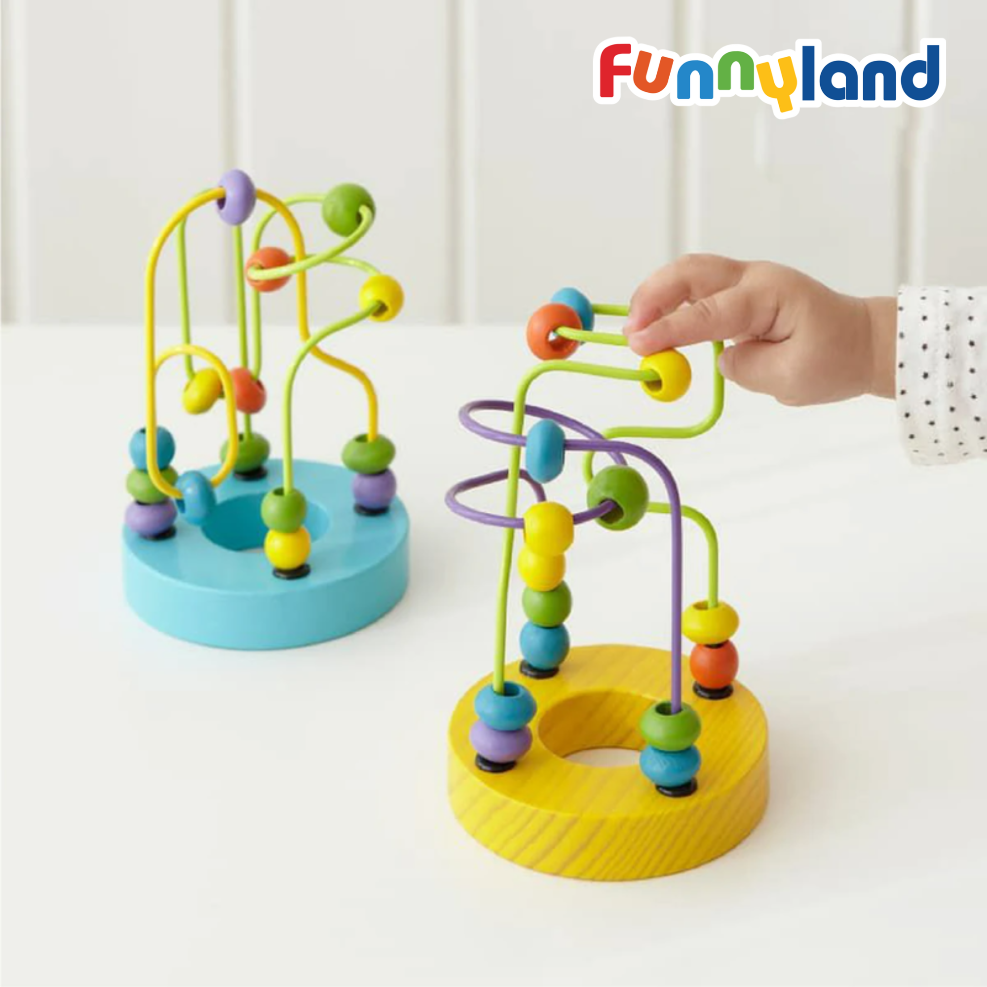  Đồ Chơi Bộ Luồn Hạt Gỗ - Mini Looping Set Geni 