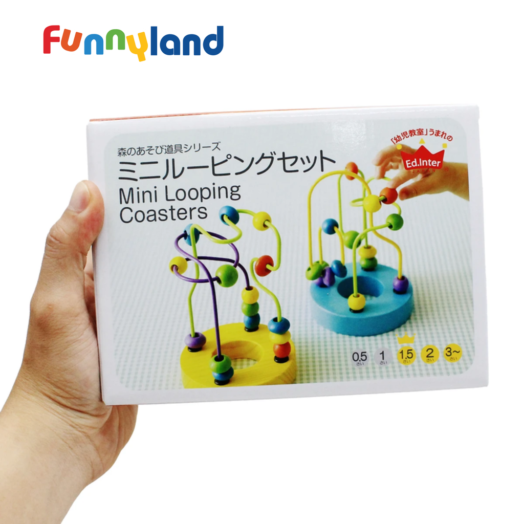 Geni - Bộ luồn hạt gỗ (Mini Looping Set)