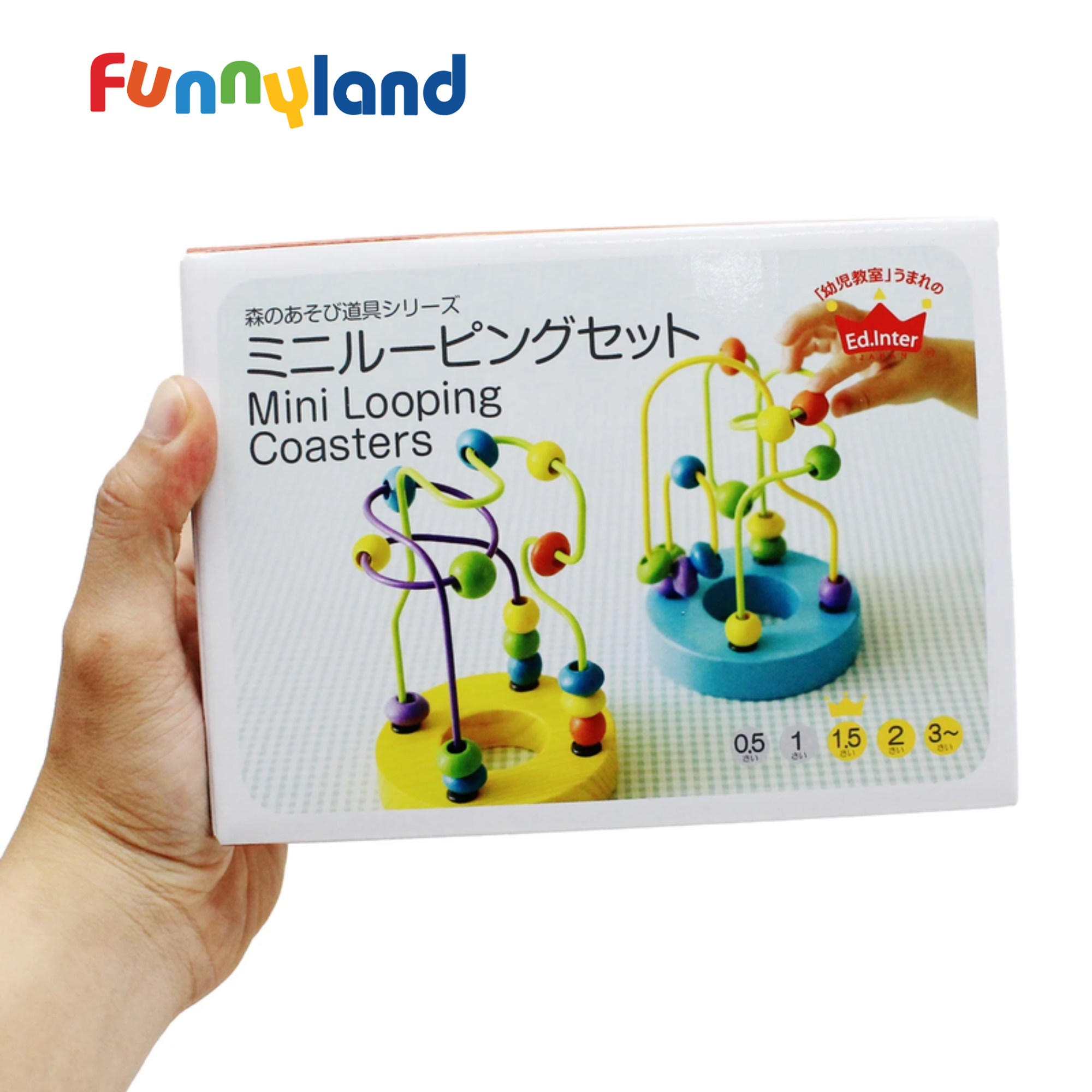  Đồ Chơi Bộ Luồn Hạt Gỗ - Mini Looping Set Geni 