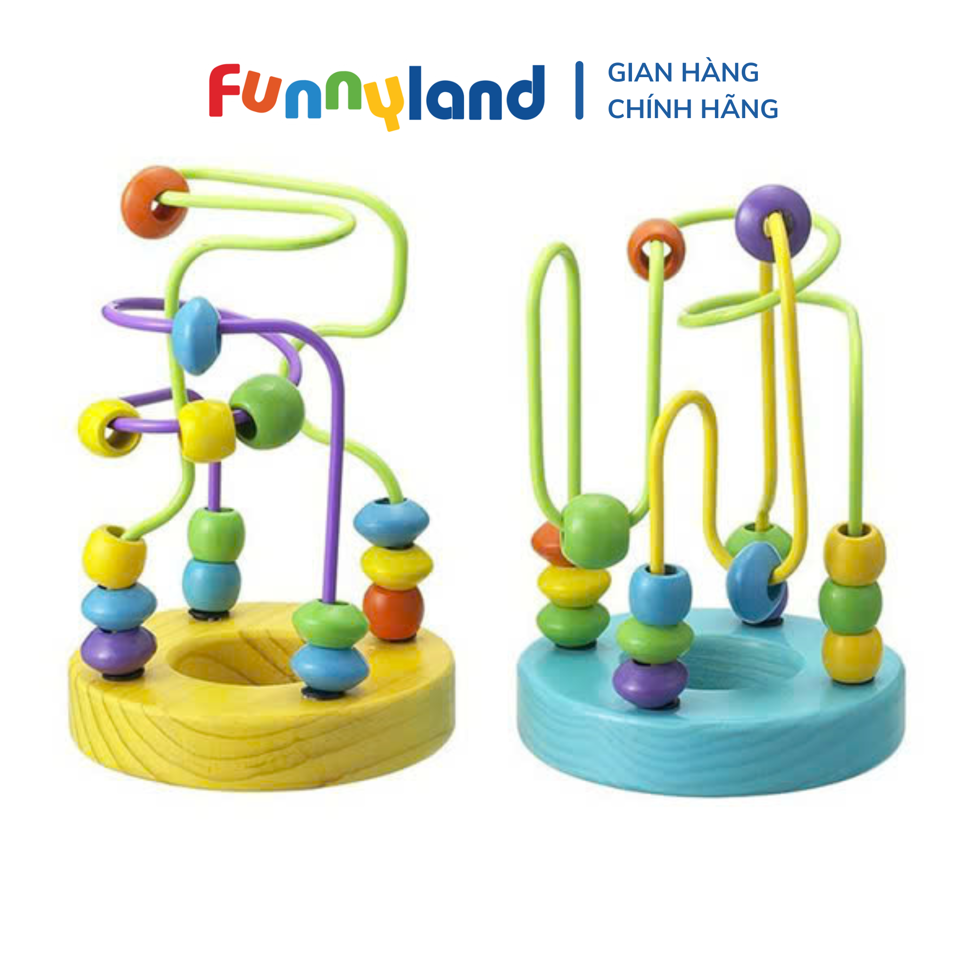 Đồ Chơi Bộ Luồn Hạt Gỗ - Mini Looping Set Geni 