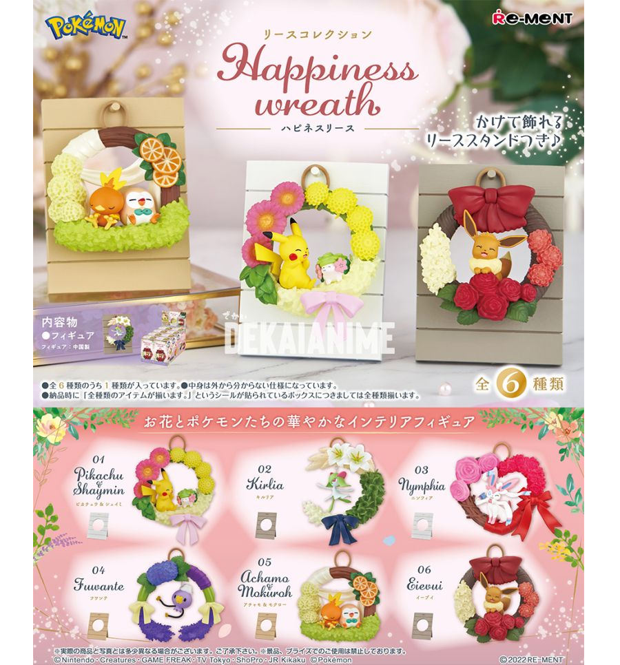  Mô hình Re-ment Pokémon Wreath colletion 2 Happiness Wreath (Random) 