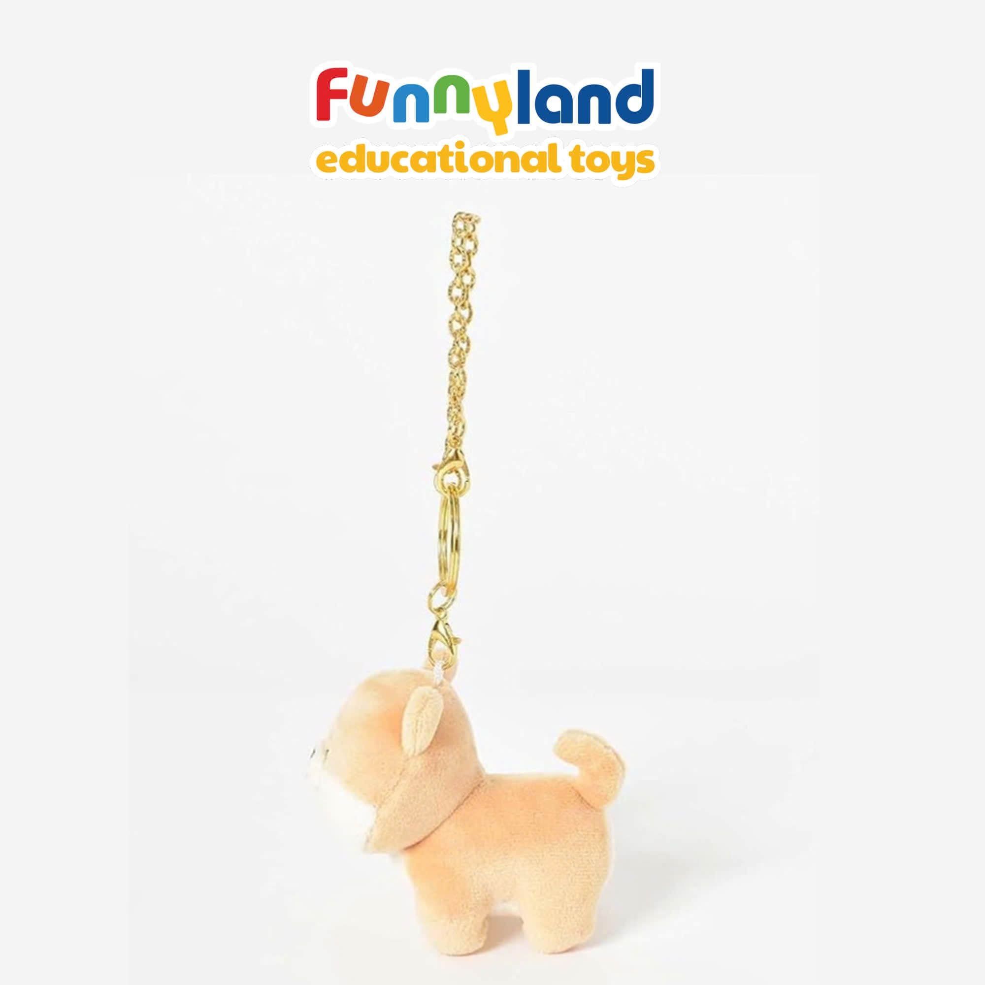 Móc khoá gấu bông Nhật Bản Mofmo Friends - Bé Shiba Inu Vàng (Shiba Inu Yellow)