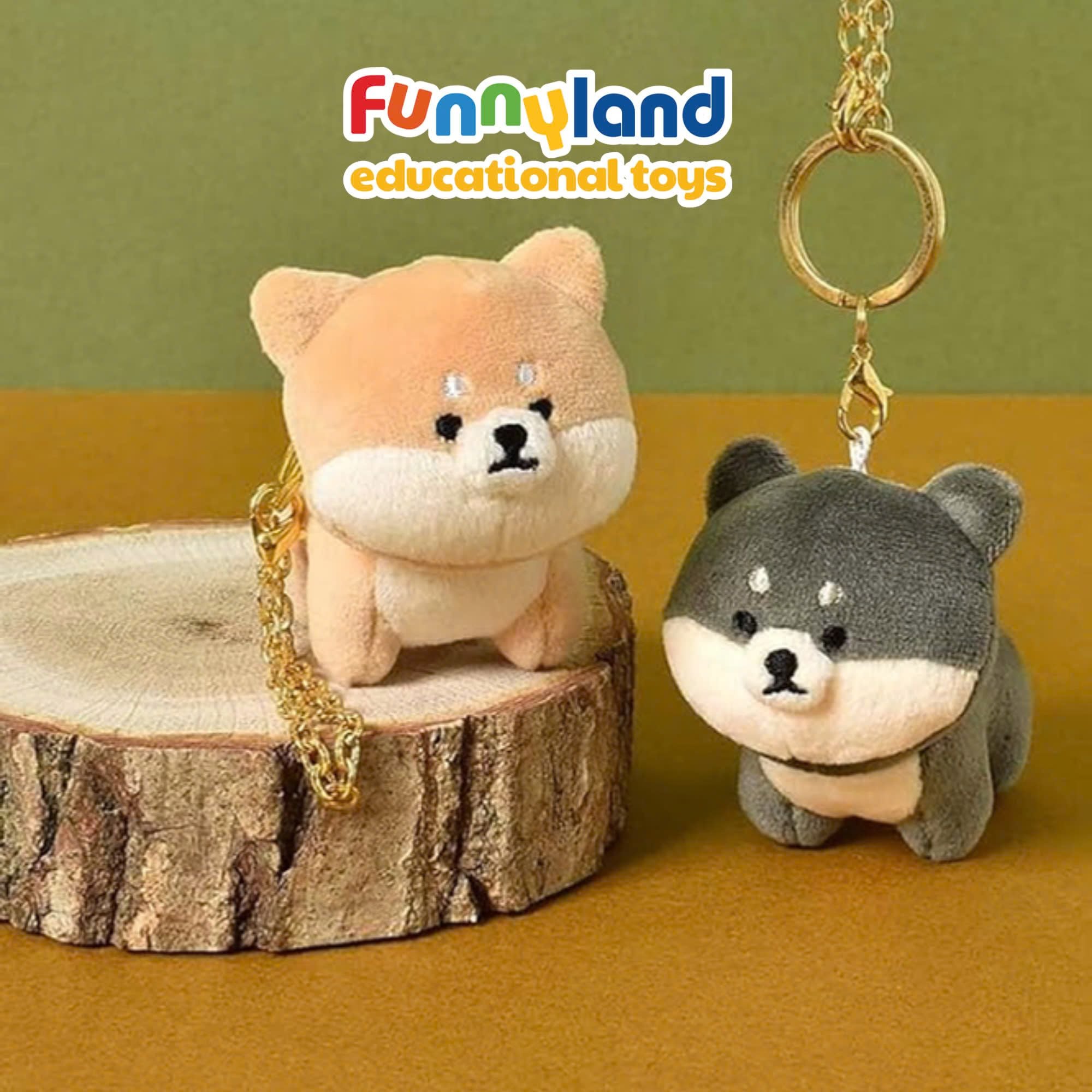 Móc khoá gấu bông Nhật Bản Mofmo Friends - Bé Shiba Inu Vàng (Shiba Inu Yellow)