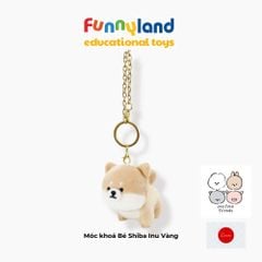 Móc khoá gấu bông Nhật Bản Mofmo Friends - Bé Shiba Inu Vàng (Shiba Inu Yellow)