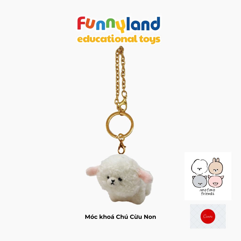 Móc khoá gấu bông Nhật Bản Mofmo Friends - Chú Cừu Non (Lamb)