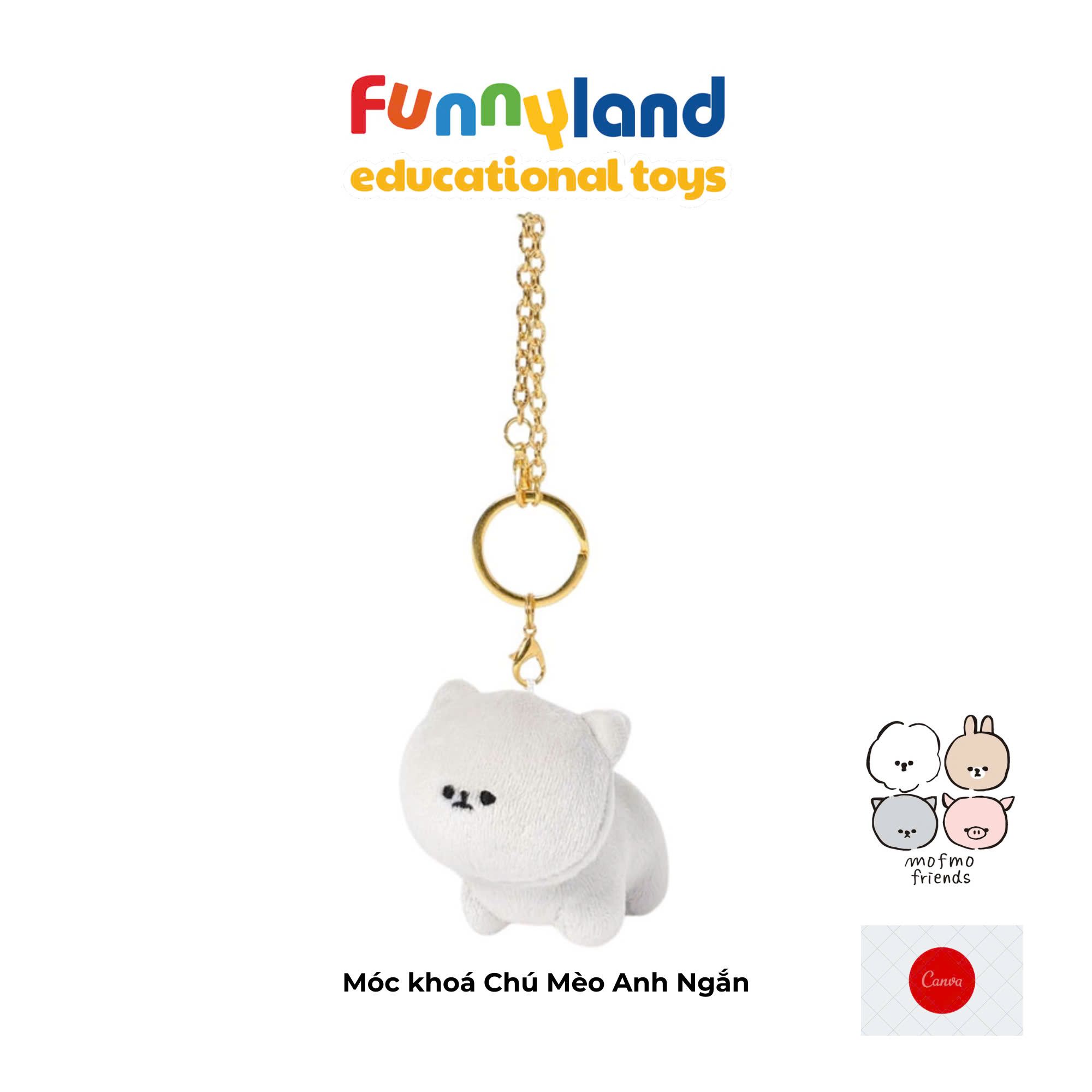  Móc khoá gấu bông Nhật Bản Mofmo Friends - Chú Mèo Anh Ngắn (British Shorthair) 