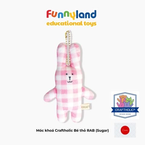 Móc khoá Craftholic Bé thỏ RAB (Sugar)