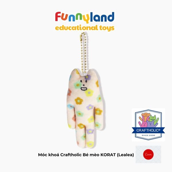 Móc khoá Craftholic Bé mèo KORAT (Lealea)