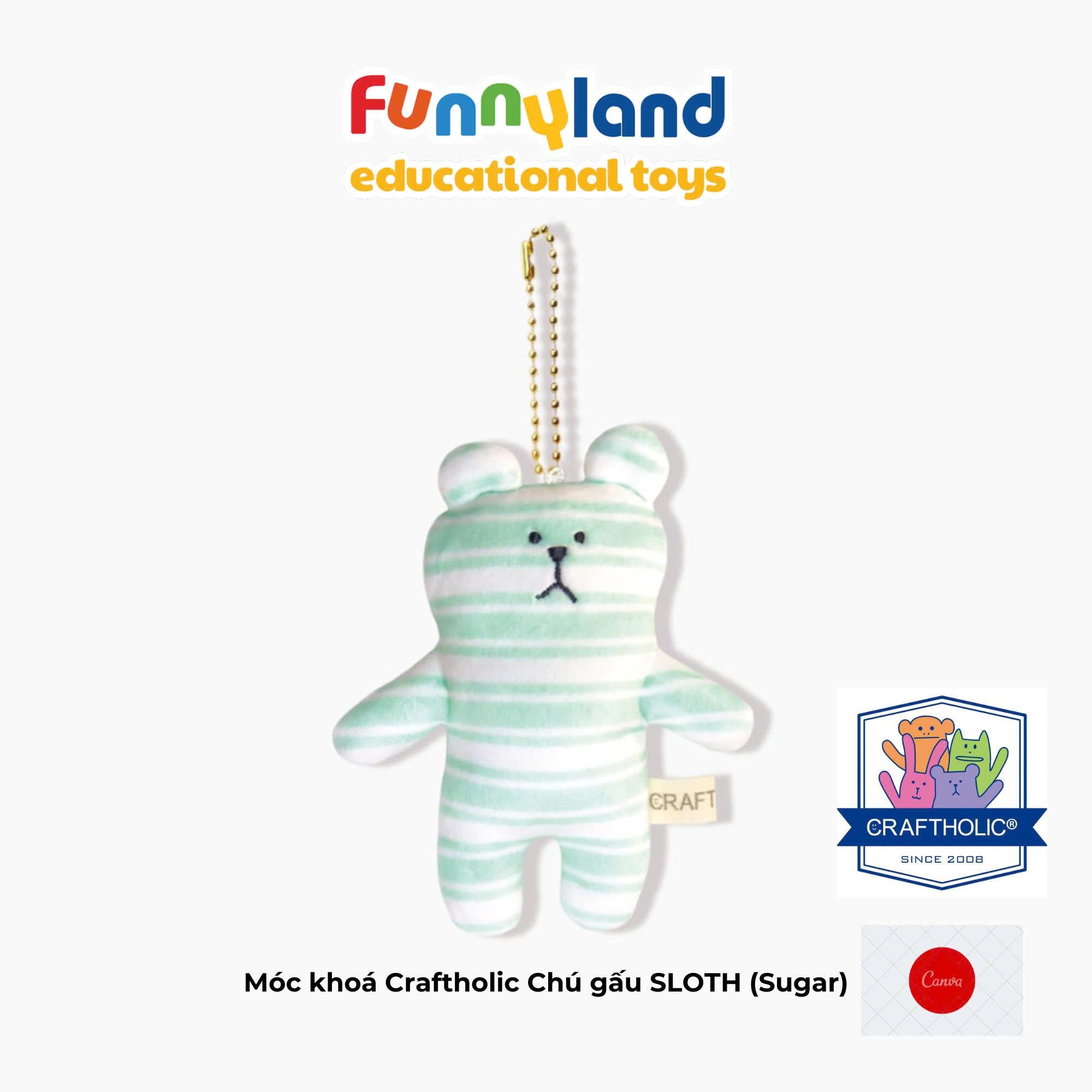 Móc khoá Craftholic Chú gấu SLOTH (Sugar)