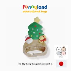 Phụ kiện gấu bông Nhật Bản Mofmo Friends - Mũ Cây thông Giáng sinh màu xanh lá (Phụ kiện)
