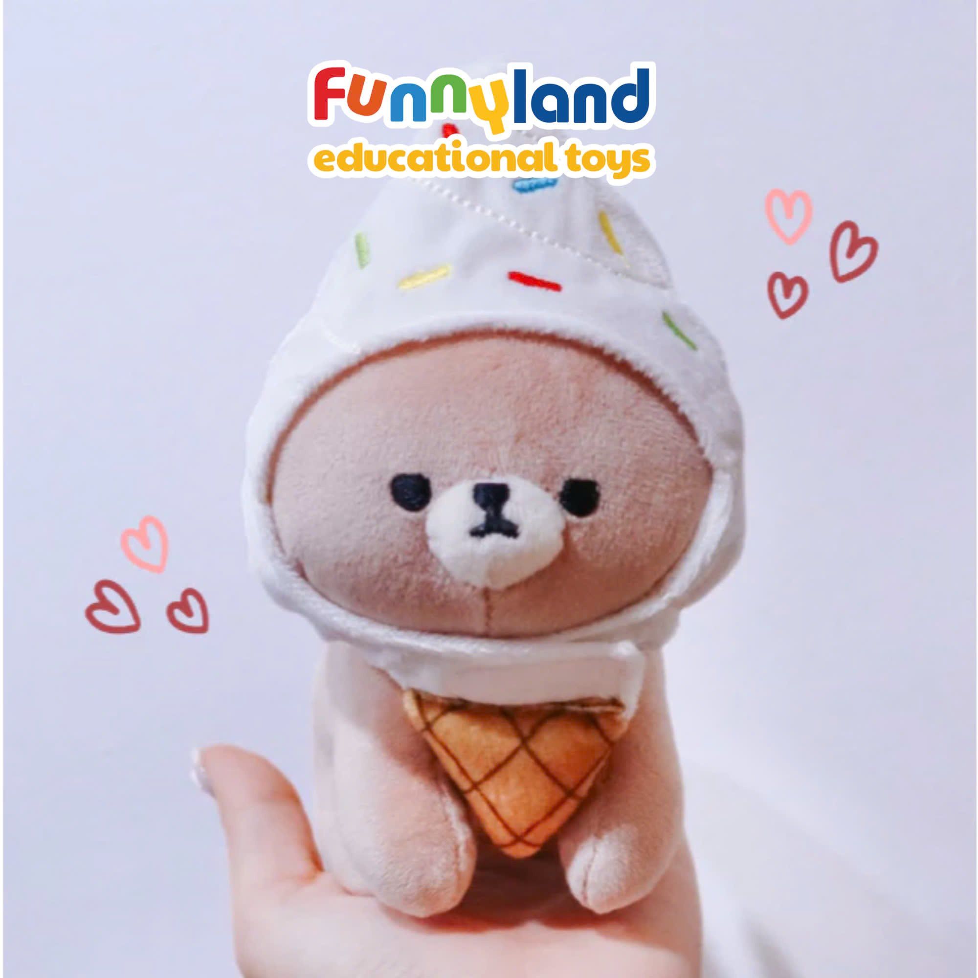  Phụ kiện gấu bông Nhật Bản Mofmo Friends - Mũ Kem (Phụ kiện) 
