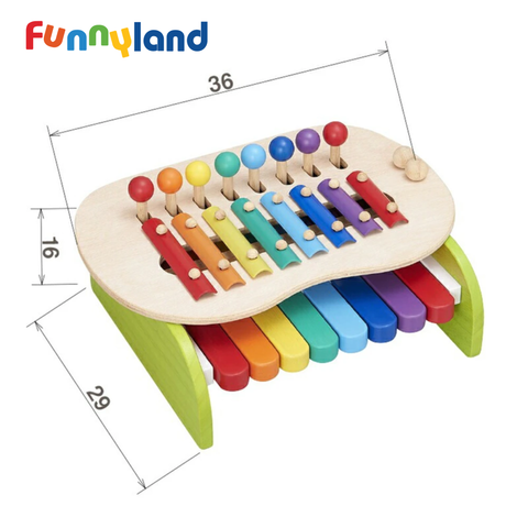 Đồ Chơi Đàn Piano Bằng Gỗ - Musical Finger Board Geni