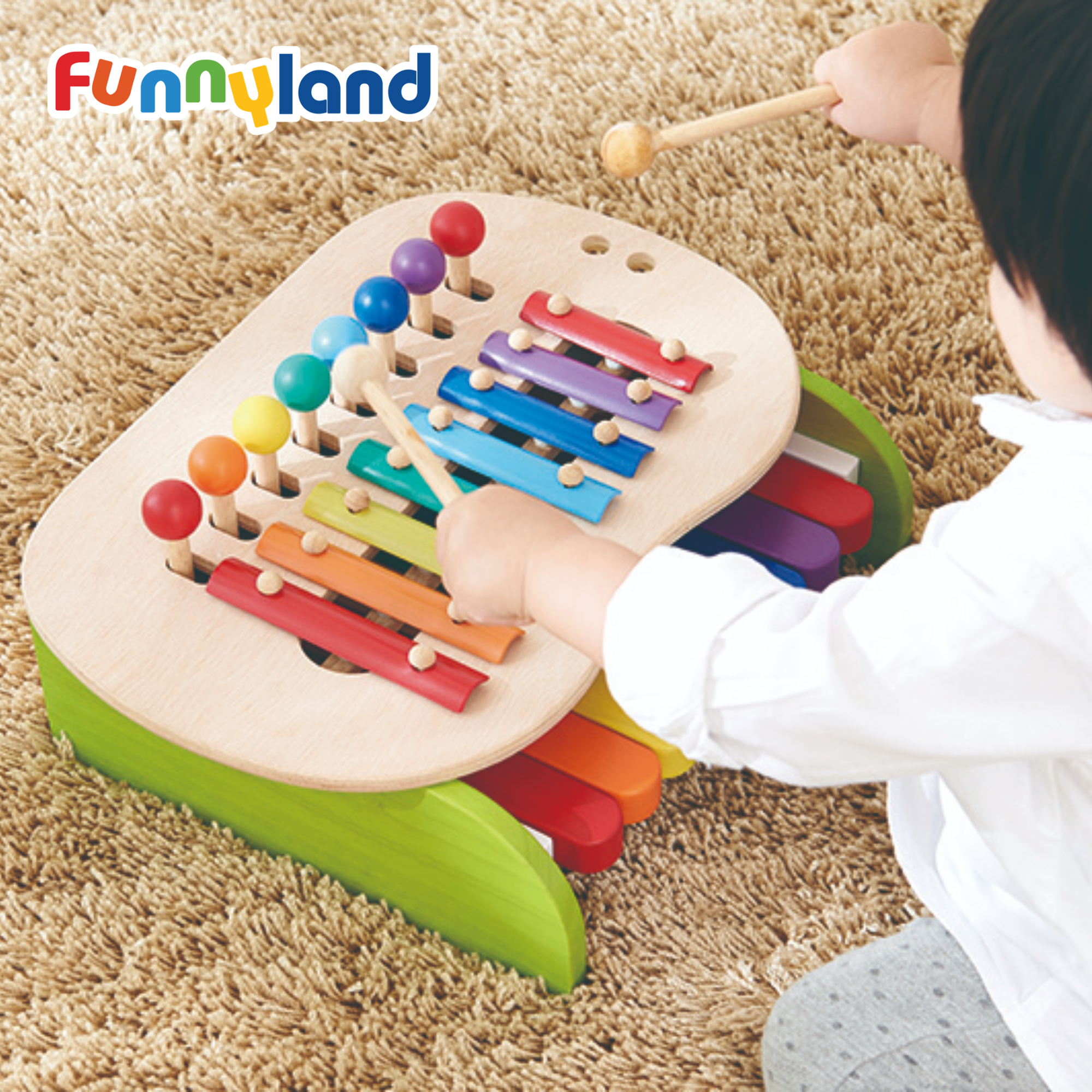  Đồ Chơi Đàn Piano Bằng Gỗ - Musical Finger Board Geni 
