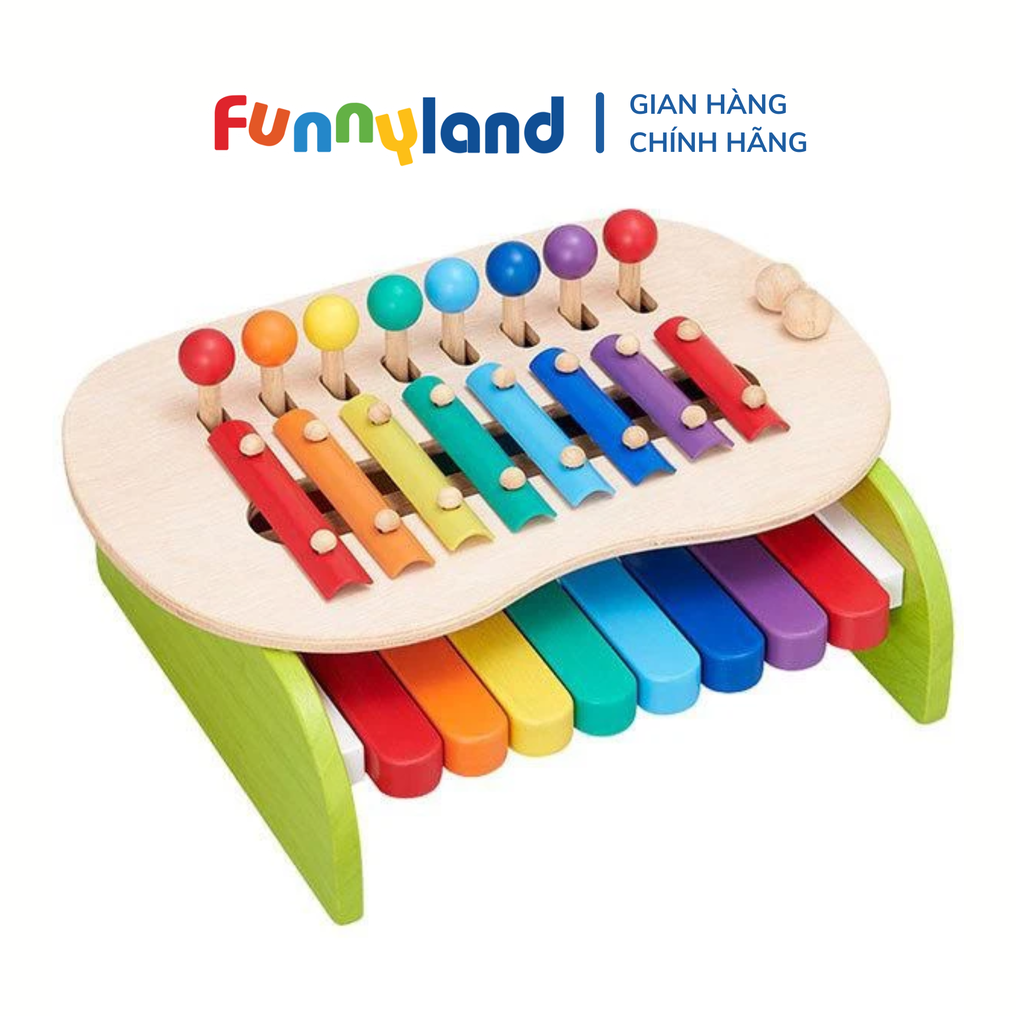  Đồ Chơi Đàn Piano Bằng Gỗ - Musical Finger Board Geni 