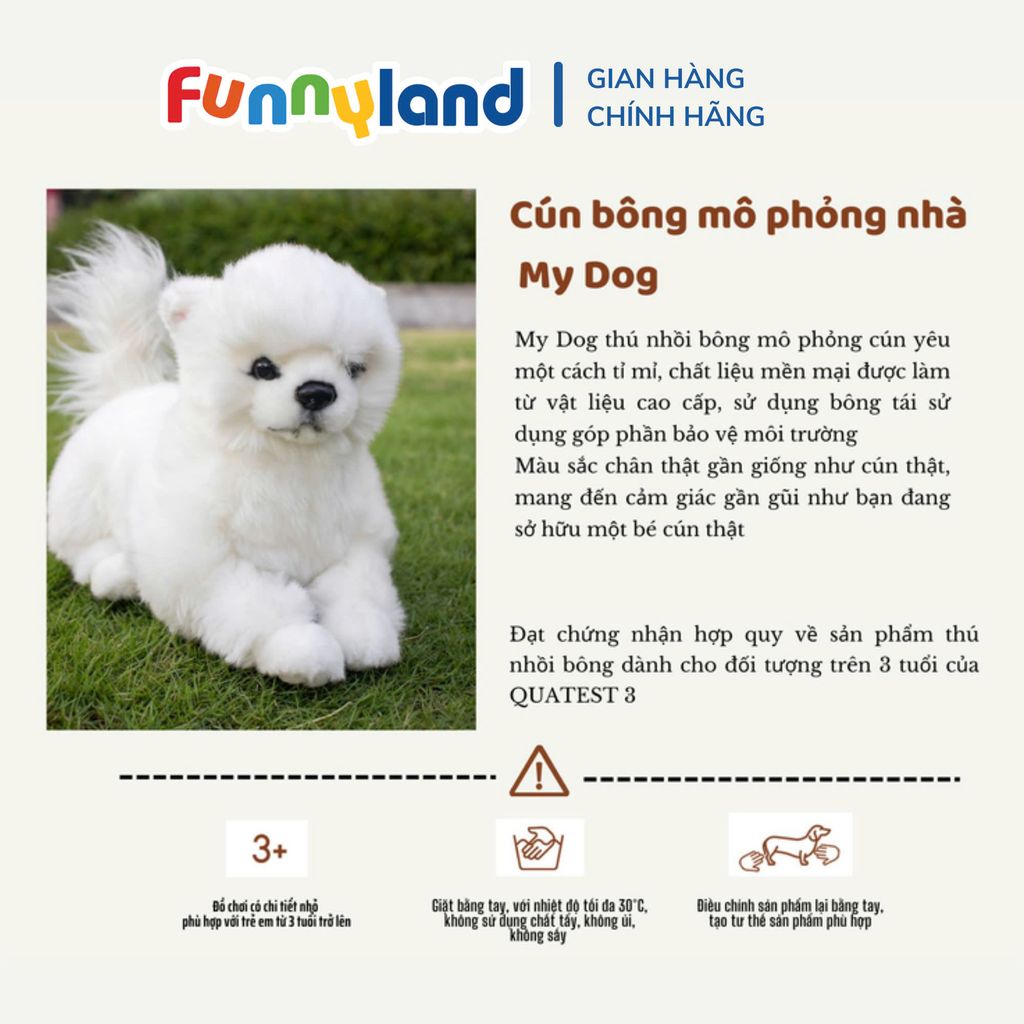Thú nhồi bông MY DOG MINI Pomeranian
