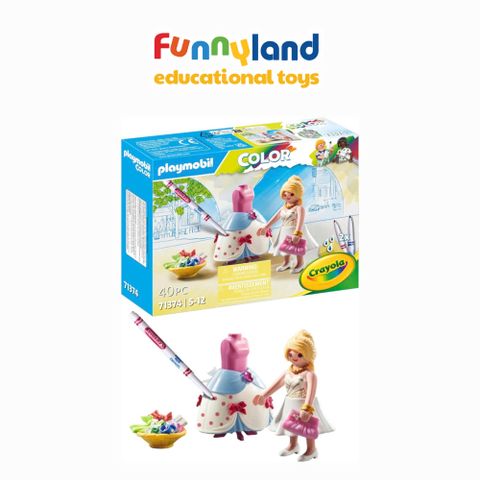 Đồ chơi mô hình Playmobil tô màu-Nhà thiết kế thời trang