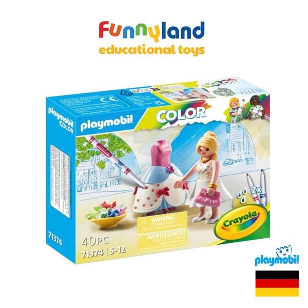Đồ chơi mô hình Playmobil: Playmobil tô màu: Nhà thiết kế thời trang