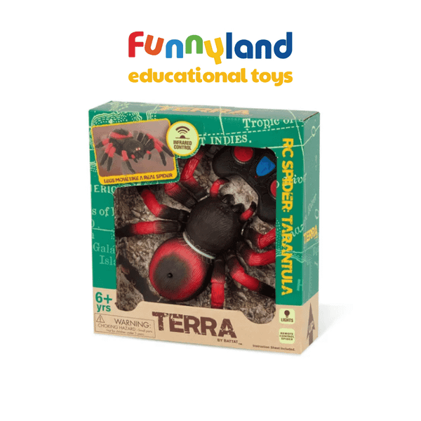 Đồ chơi mô hình động vật Terra - Nhện điều khiển từ xa màu đỏ Terra
