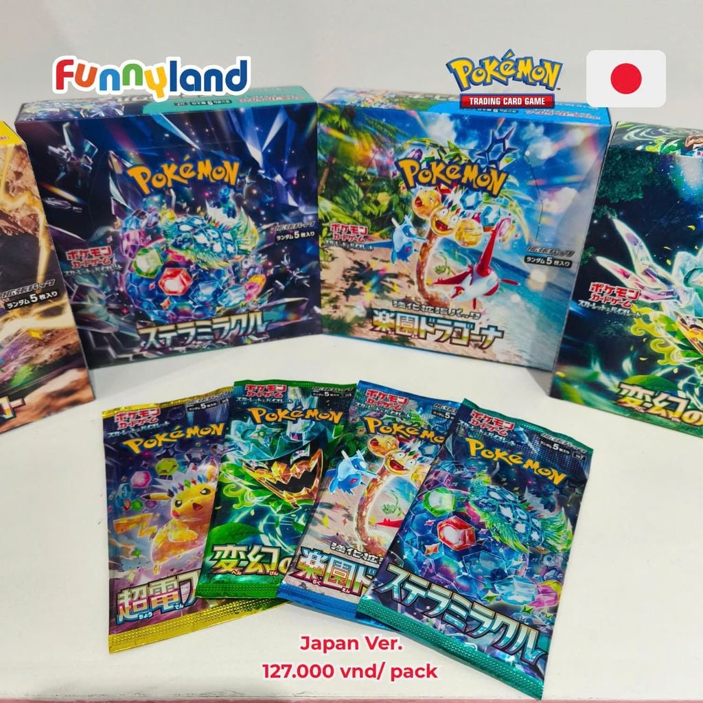[PK-SV7a-J] Bộ Cờ Chiến Thuật Pokemon Bộ Cờ Mở Rộng Rakuen Dragona SV7 (Tiếng Nhật)