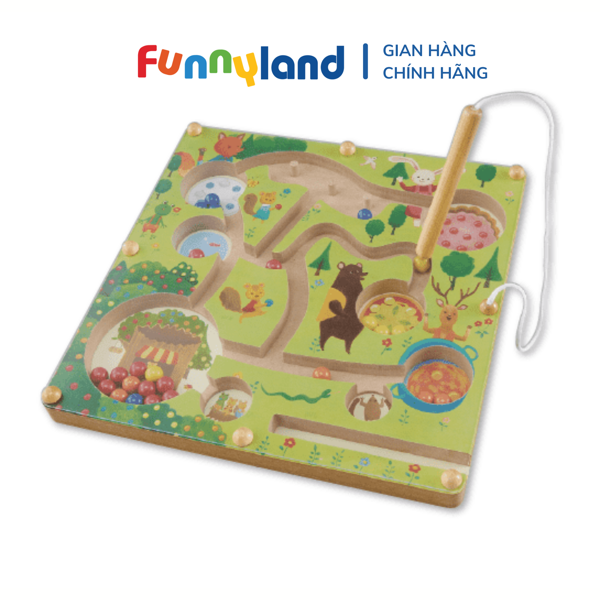  Đồ Chơi Bàn Gỗ Mê Cung - Perry’s Berries - Let's Learn Counting Geni 