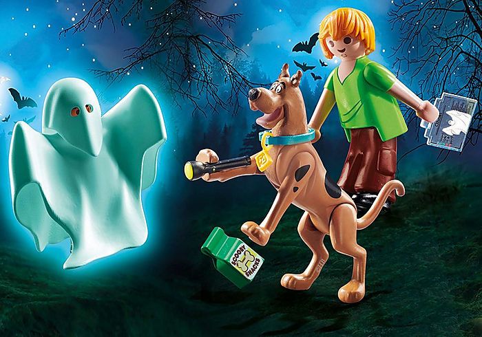 Đồ chơi mô hình Playmobil: SCOOBY-DOO! Scooby & Shaggy và hồn ma bí ẩn