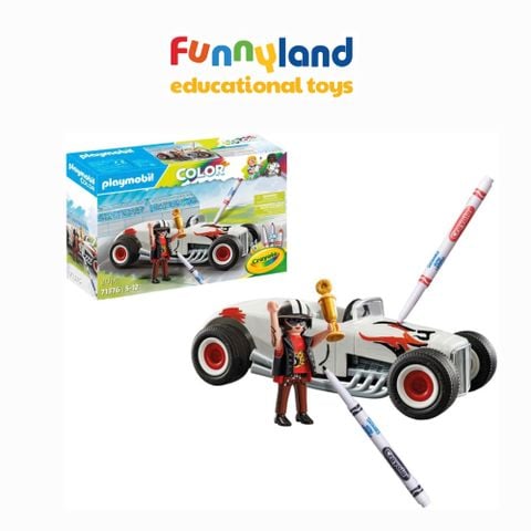 Đồ chơi mô hình Playmobil tô màu-Xe đua