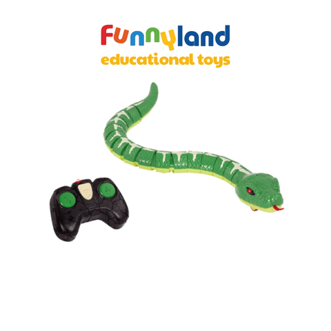 Đồ chơi mô hình động vật Terra - Rắn điều khiển từ xa màu xanh Terra