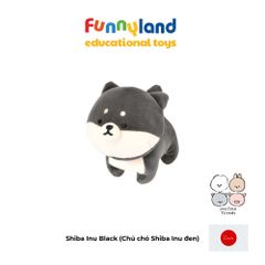 Gấu bông Nhật Bản Mofmo Friends - Chú chó Shiba Inu đen (Shiba Inu Black)
