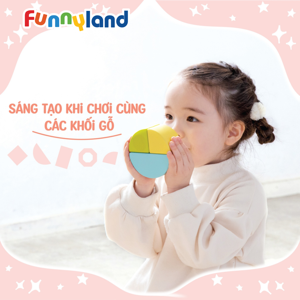 Geni - Hình khối bằng gỗ có âm thanh - bộ lớn (Sound Blocks Large)