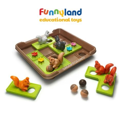 Đồ chơi trí tuệ Smartgames Thử thách Squirrels Go Nuts! XXL