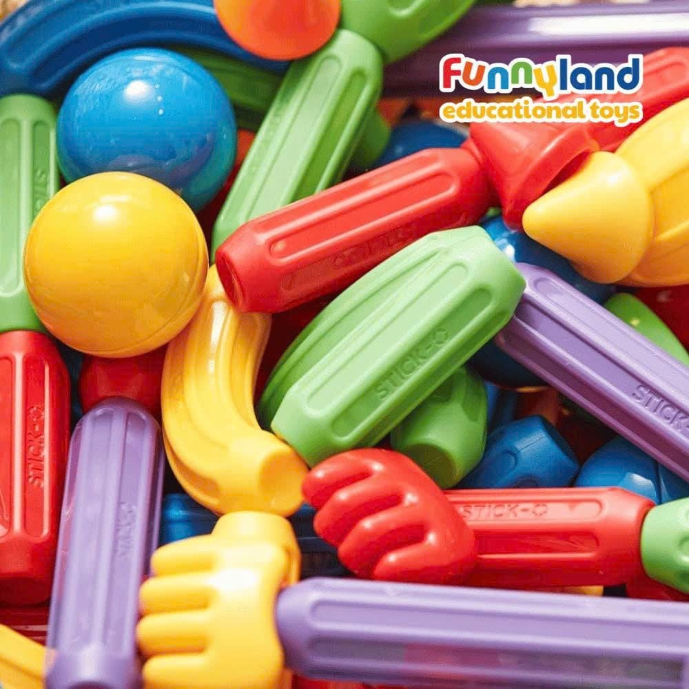  Đồ chơi xếp hình nam châm Hàn Quốc Stick-O BASIC 30 SET 