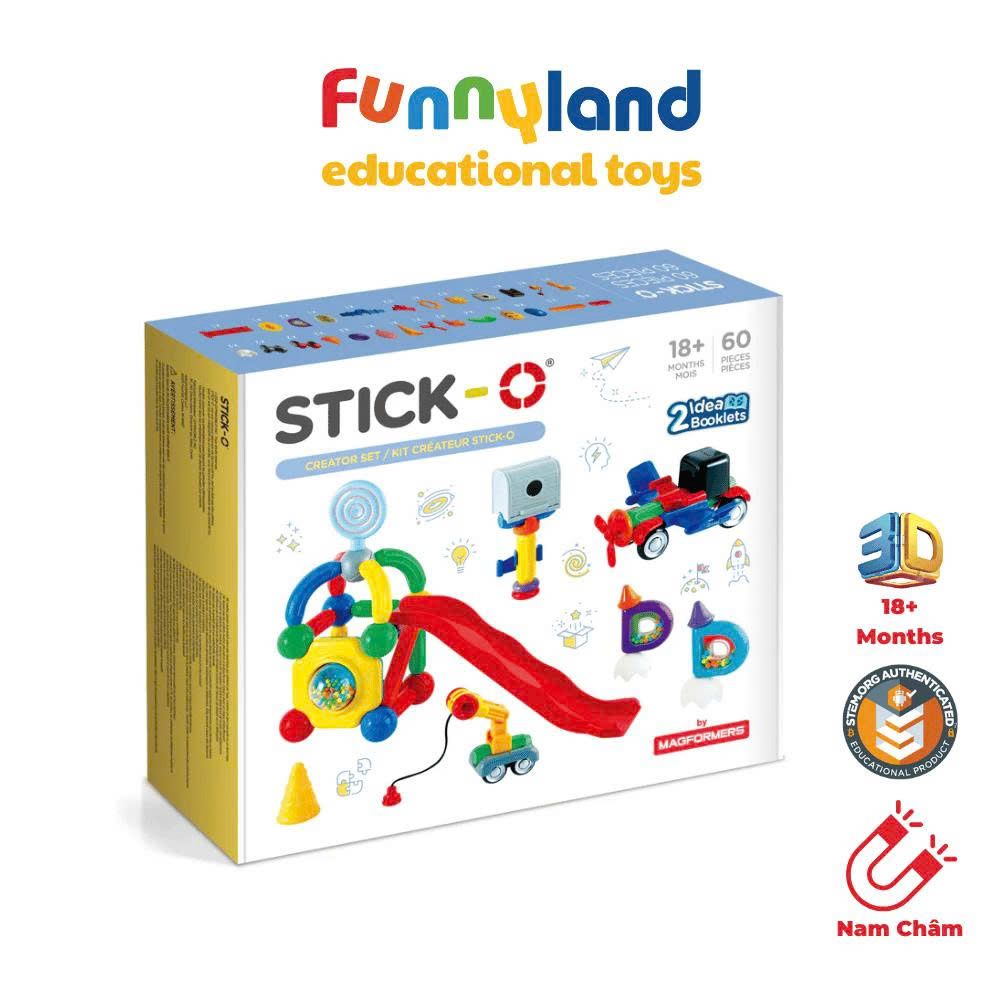  Đồ chơi xếp hình nam châm Hàn Quốc Stick-O CREATOR SET 