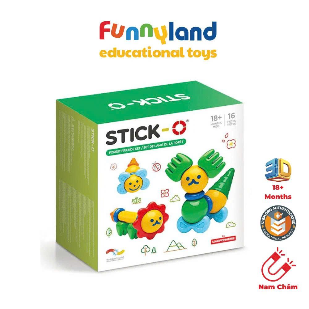  Đồ chơi xếp hình nam châm Hàn Quốc Stick-O FOREST FRIENDS SET 