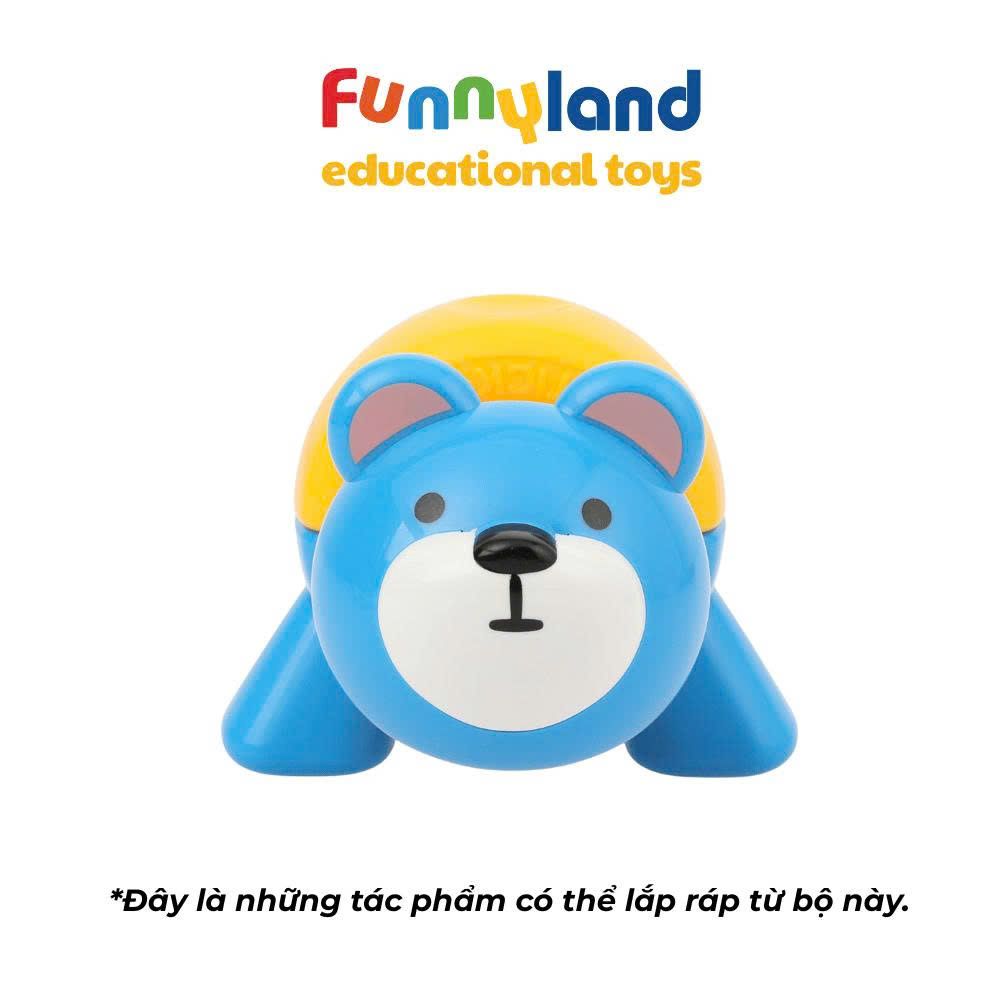  Đồ chơi xếp hình nam châm Hàn Quốc Stick-O PEEKABOO BEAR SET 
