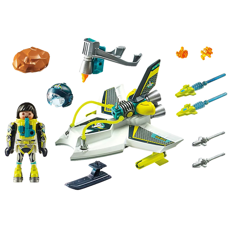 Đồ chơi mô hình Tàu không người lái ngoài không gian Playmobil