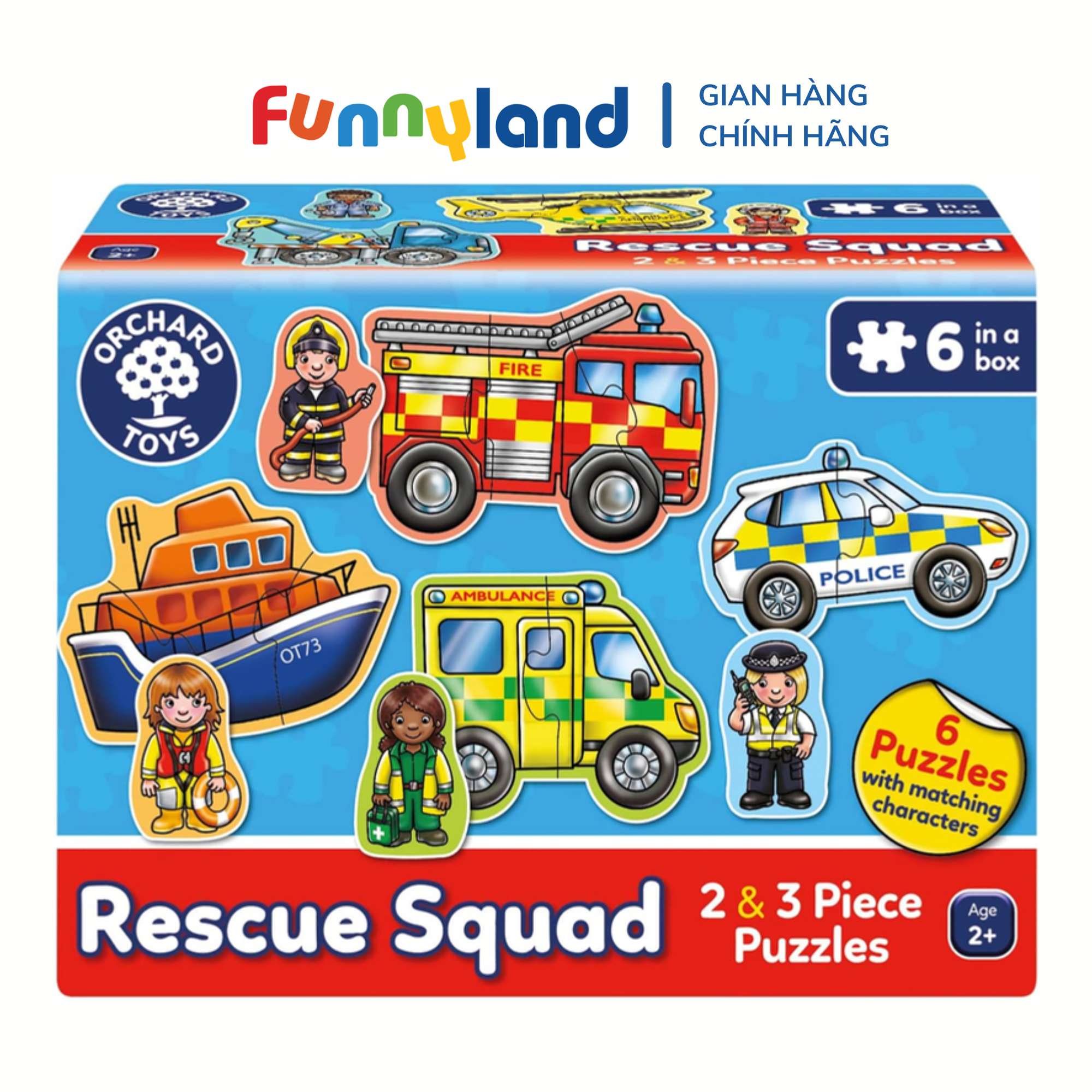  Bộ xếp hình OrchardToys Rescue Squad Jigsaw Puzzle - Xe Cứu Hộ 
