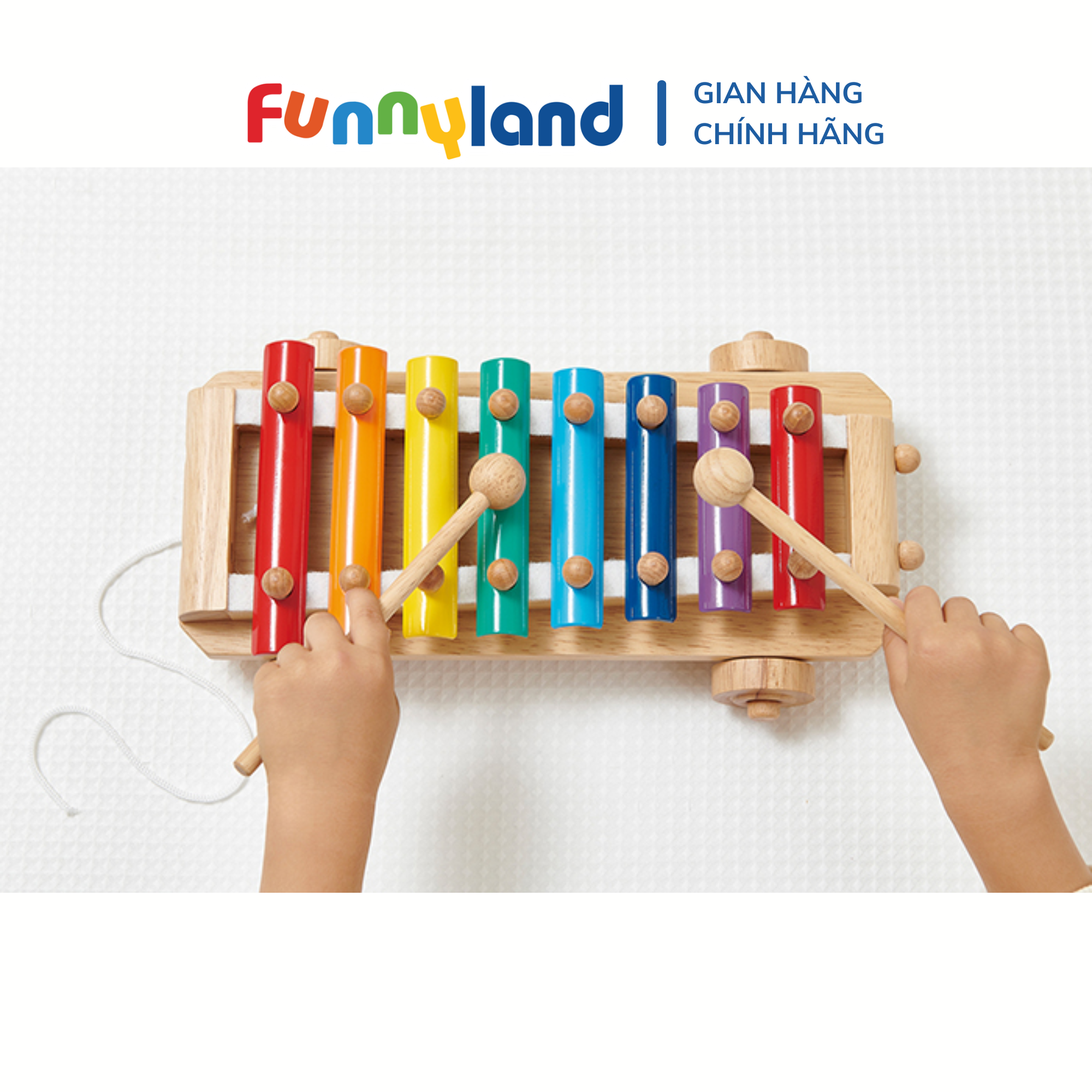  Đồ Chơi Đàn Gỗ 8 Thanh Piano Xylophone Geni 