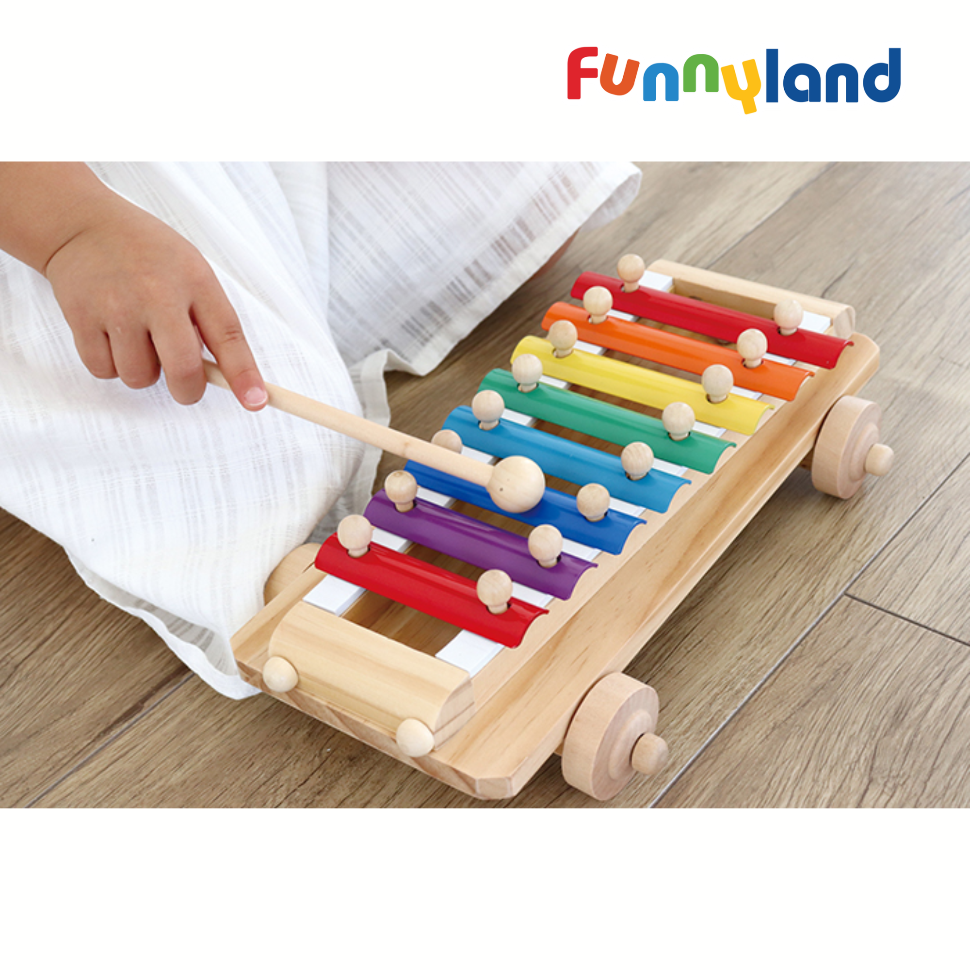  Đồ Chơi Đàn Gỗ 8 Thanh Piano Xylophone Geni 