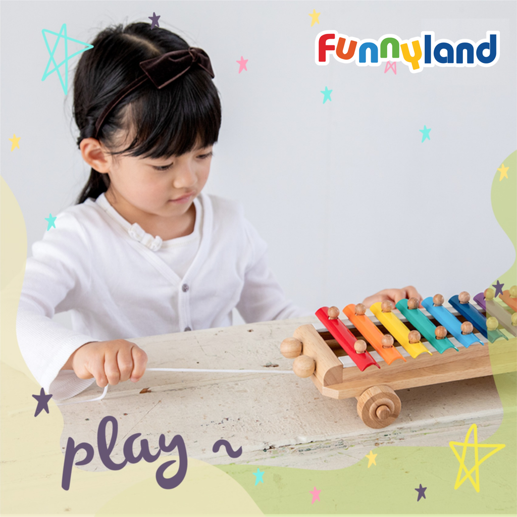 Đồ Chơi Đàn Gỗ 8 Thanh Piano Xylophone Geni
