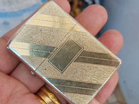  bật lửa zippo xưa 1976 mạ vàng 