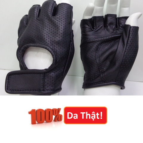  găng tay da hở ngón 