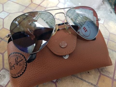 kính Rayban Italy Aviator RB3025 W3275 xám tráng gương 