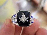 nhẫn mỹ masonic 10k 18k top